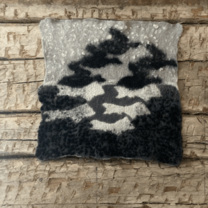Flying fishes and swimming birds: Escher inspired felt painting